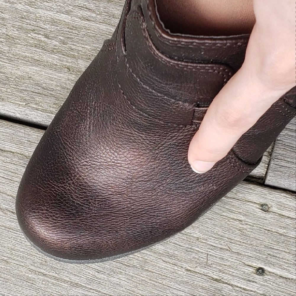 6.5m Womens Canyon River Blues Paige chuncky heel boot shoe brown bronze - Picture 11 of 11